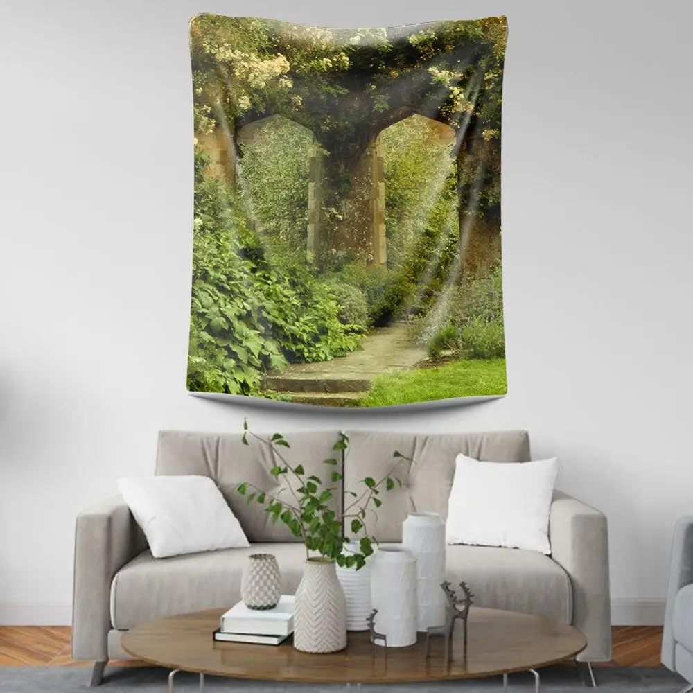 

girl dorm room decor tapestry trees new arrival polyester fabric wall cloth drap plage tapiz mandala