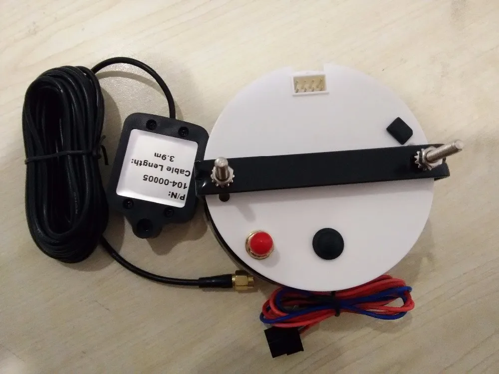 Высшее качество! Белый Цифровой GPS индикатор скорости 85 мм измеритель (910-00031) |