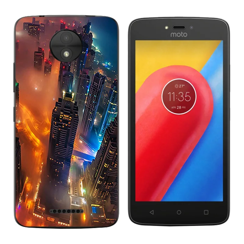 Чехлы для телефонов Motorola Moto C Plus с принтом &quotволны&quot 5 0 &quotМягкий ТПУ XT1723 XT1724 -