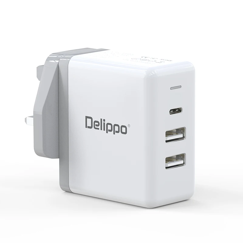 Быстрое зарядное устройство Delippo 65 Вт usb type-c PD QC3.0 дорожный настенный адаптер для