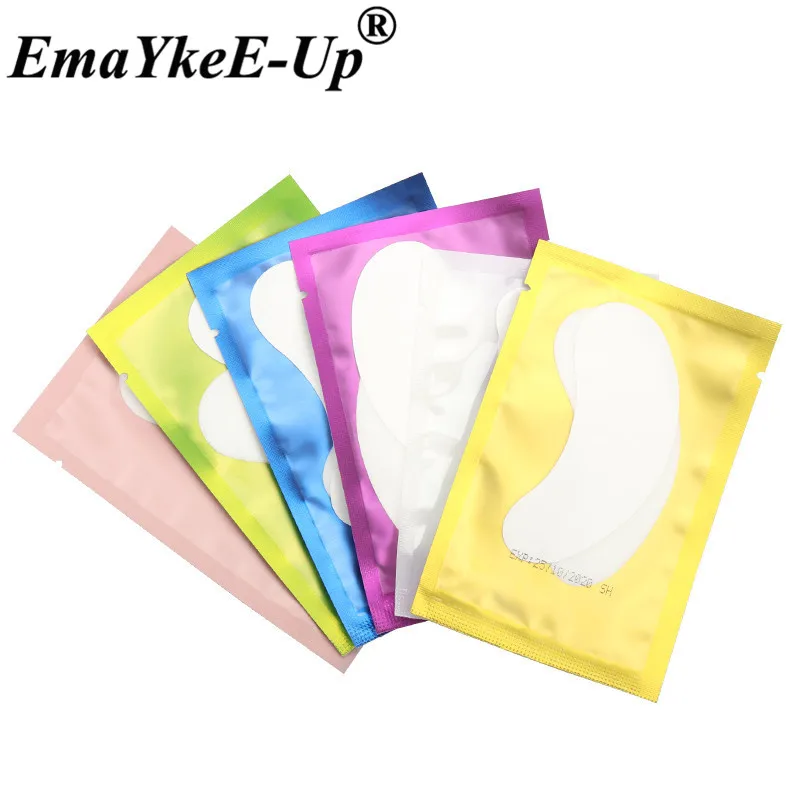 50pairs Collagen Eye Mask Patches Remove Anti-Puffiness Dark Circle Hydrogel Pads New Paper Eyelashes Extension | Красота и здоровье