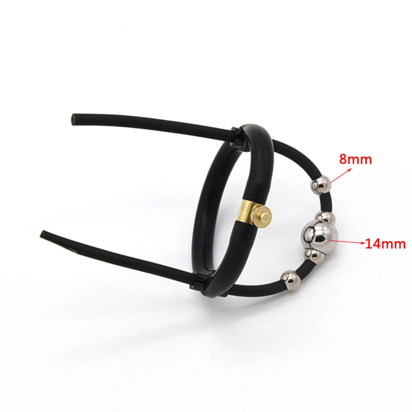 Электрошоковые кольца на пенис секс-товары Стальные Бусины кольцо медицинская