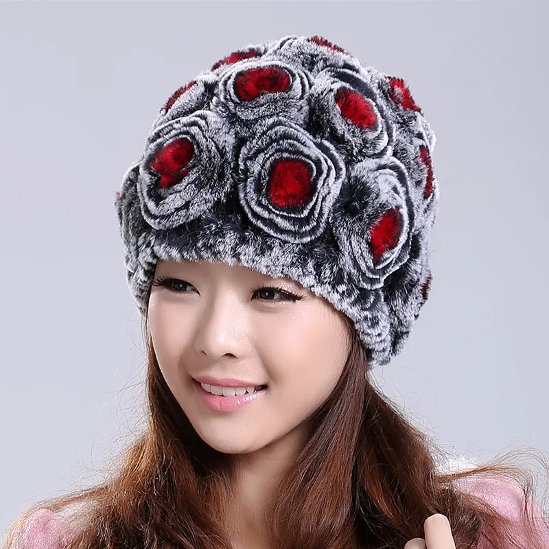 Шапка бини женская зимняя теплая в виде кролика VK3111|hat|hat teehat clothes |