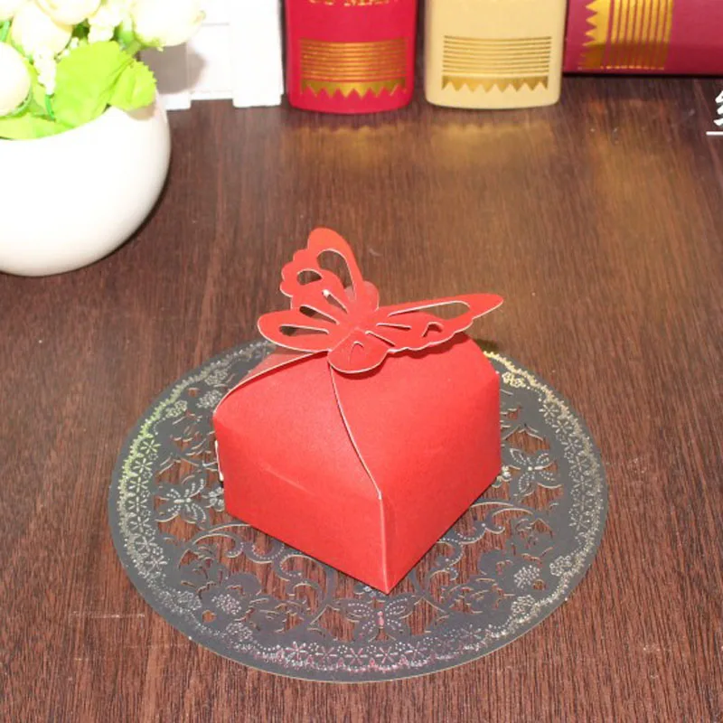 50 шт. складные коробки для конфет в виде бабочек | Дом и сад