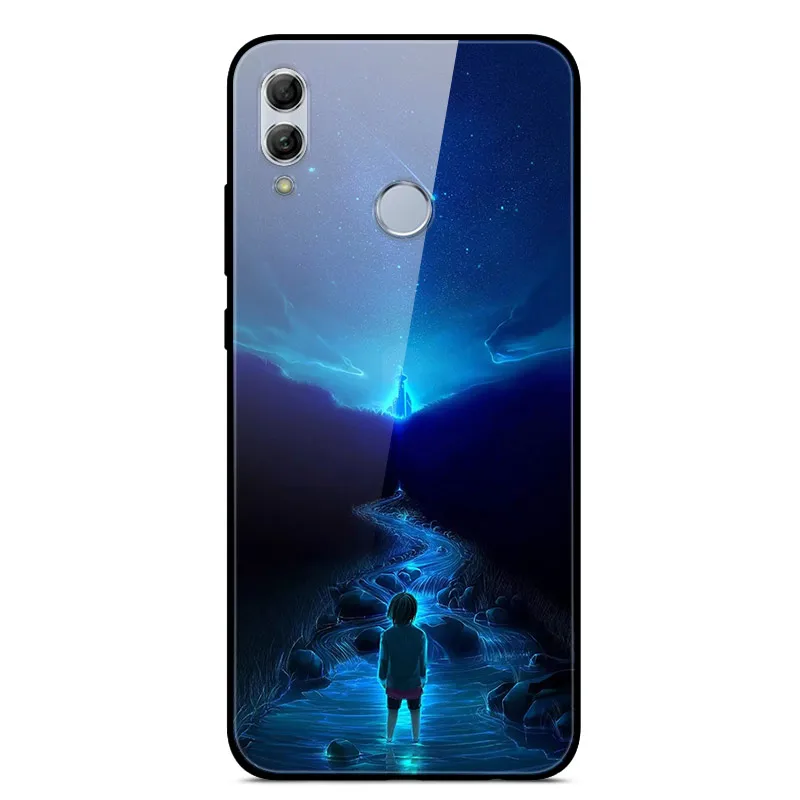 5 Чехол для Honor 10 Lite, 6,21 дюйма, закаленное стекло, Жесткий Чехол на заднюю панель для huawei Honor 10 Lite, HRY-LX1, мягкий ТПУ бампер для Honor 10 Lite - Цвет: 5