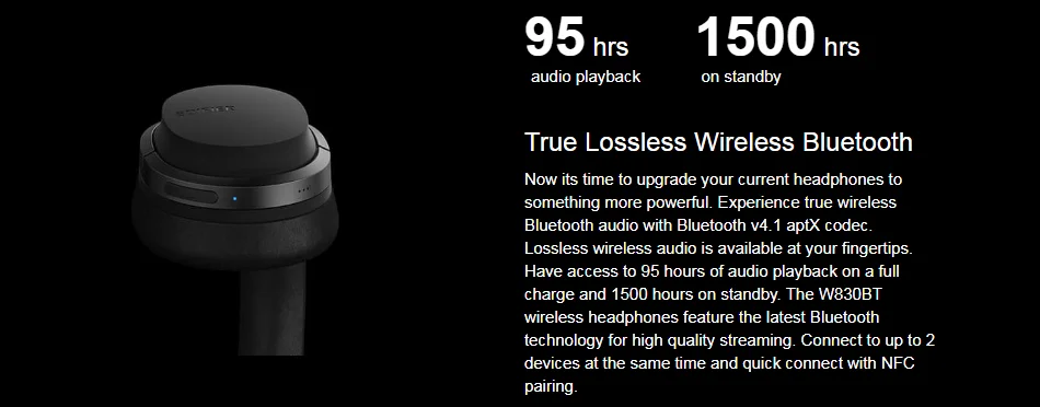 Edifier W830BT/W860NB Bluetooth наушники, накладные беспроводные наушники, стерео гарнитура Hi-Fi
