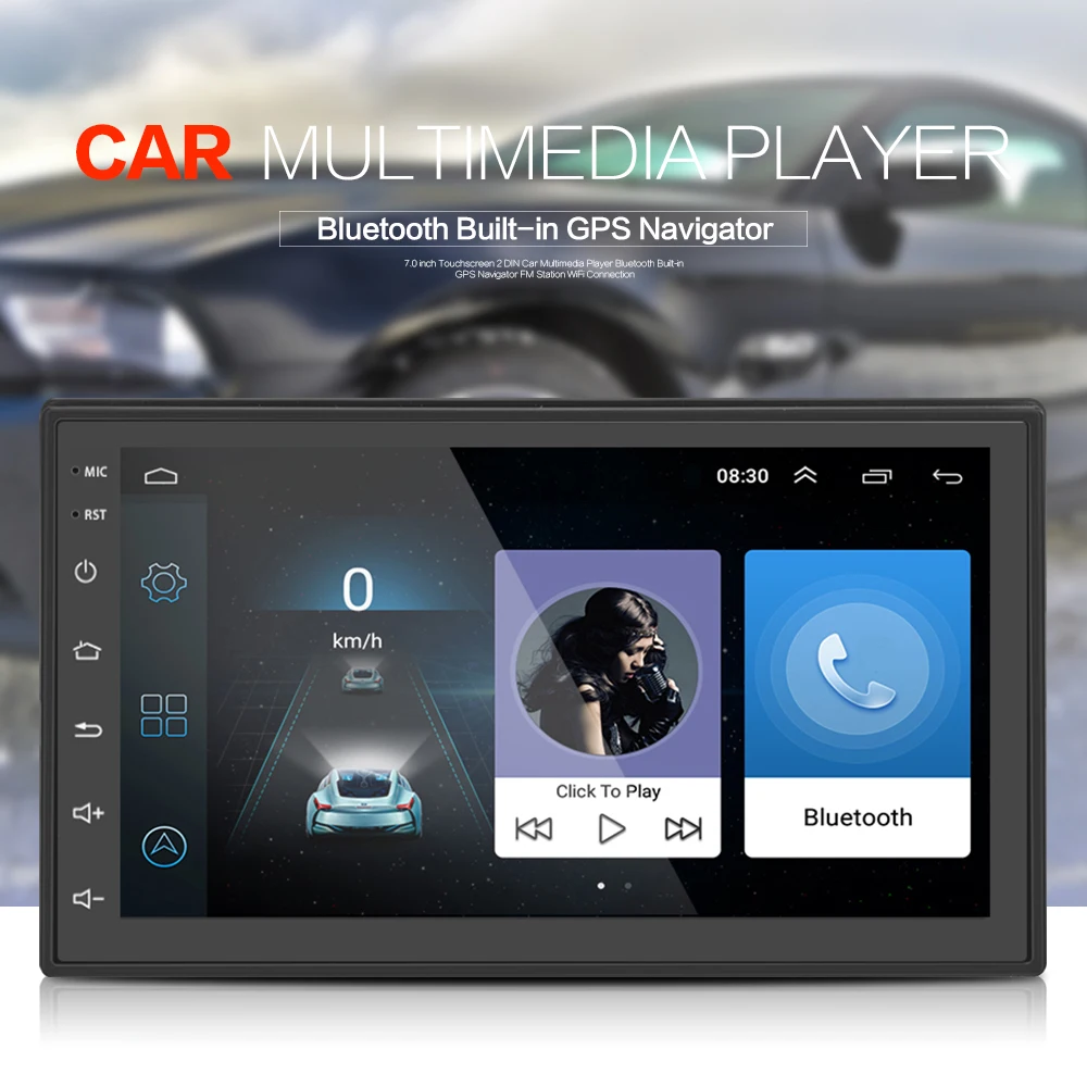 Прямоугольник ML CK1018 7 0 дюймов сенсорный экран 2 DIN Автомобильный мультимедийный