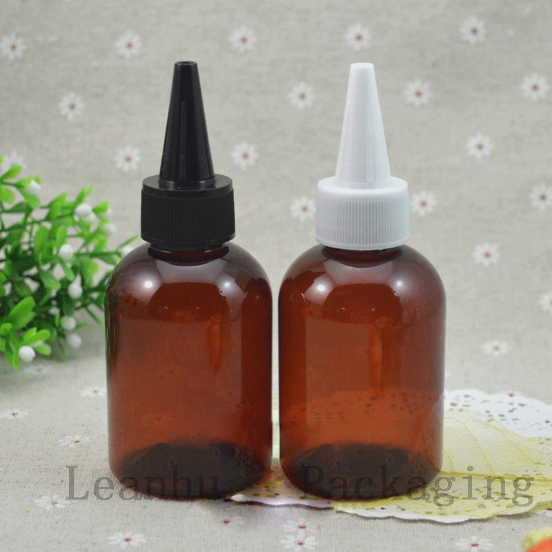 100 мл мини с белыми/коричневыми/прозрачными тремя видами цветных пластиковых