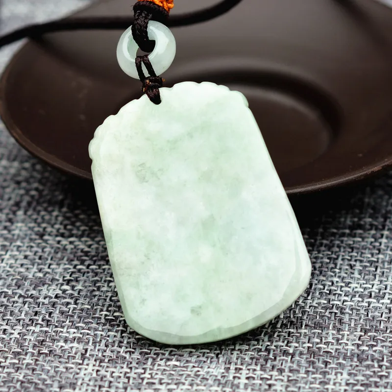 (Сертификат) натуральная A + Jadeite Каменная Резная подвеска китайский дракон