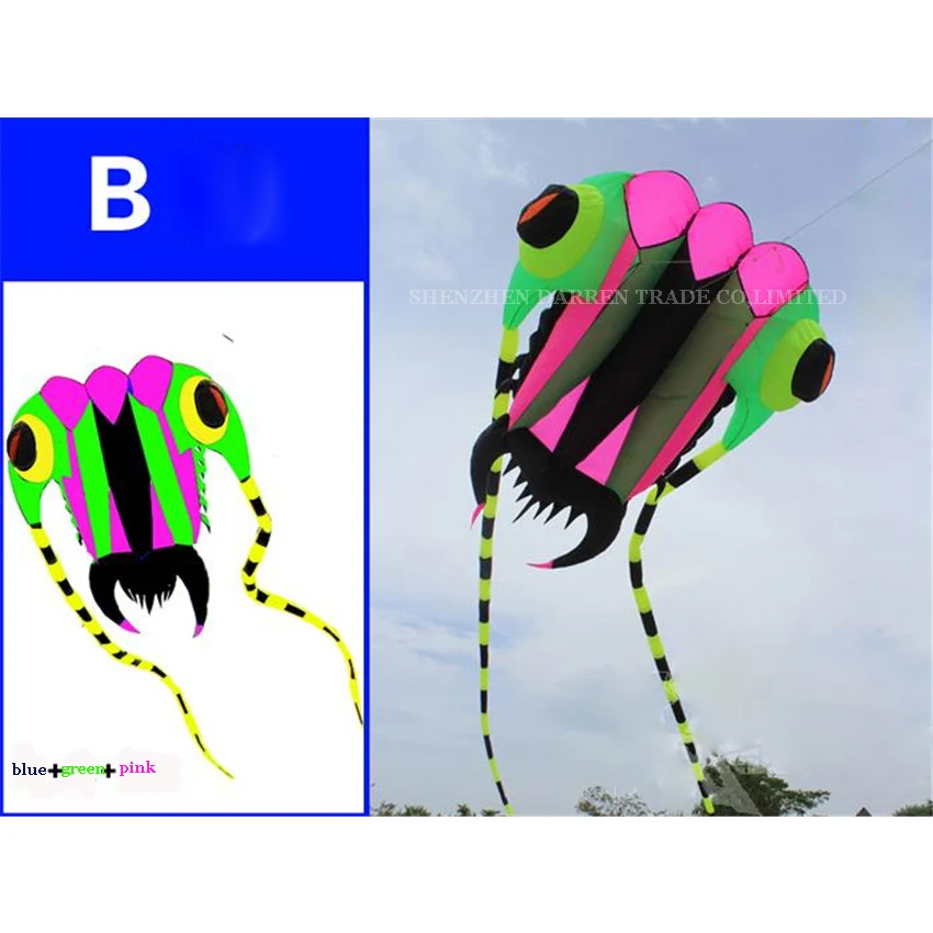 1PC 40 sqm Trilobite Kite Outdoor Sport Dolphins Kites Easy to Fly Frameless flying toys soft kite show Lifter | Спорт и развлечения