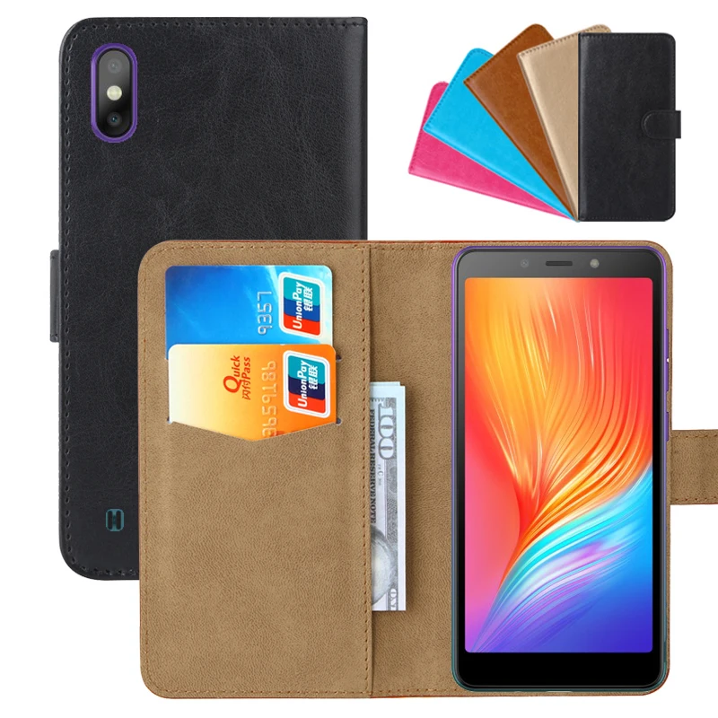 Роскошный чехол бумажник для Tecno POP 2S откидной Чехол из искусственной кожи в стиле