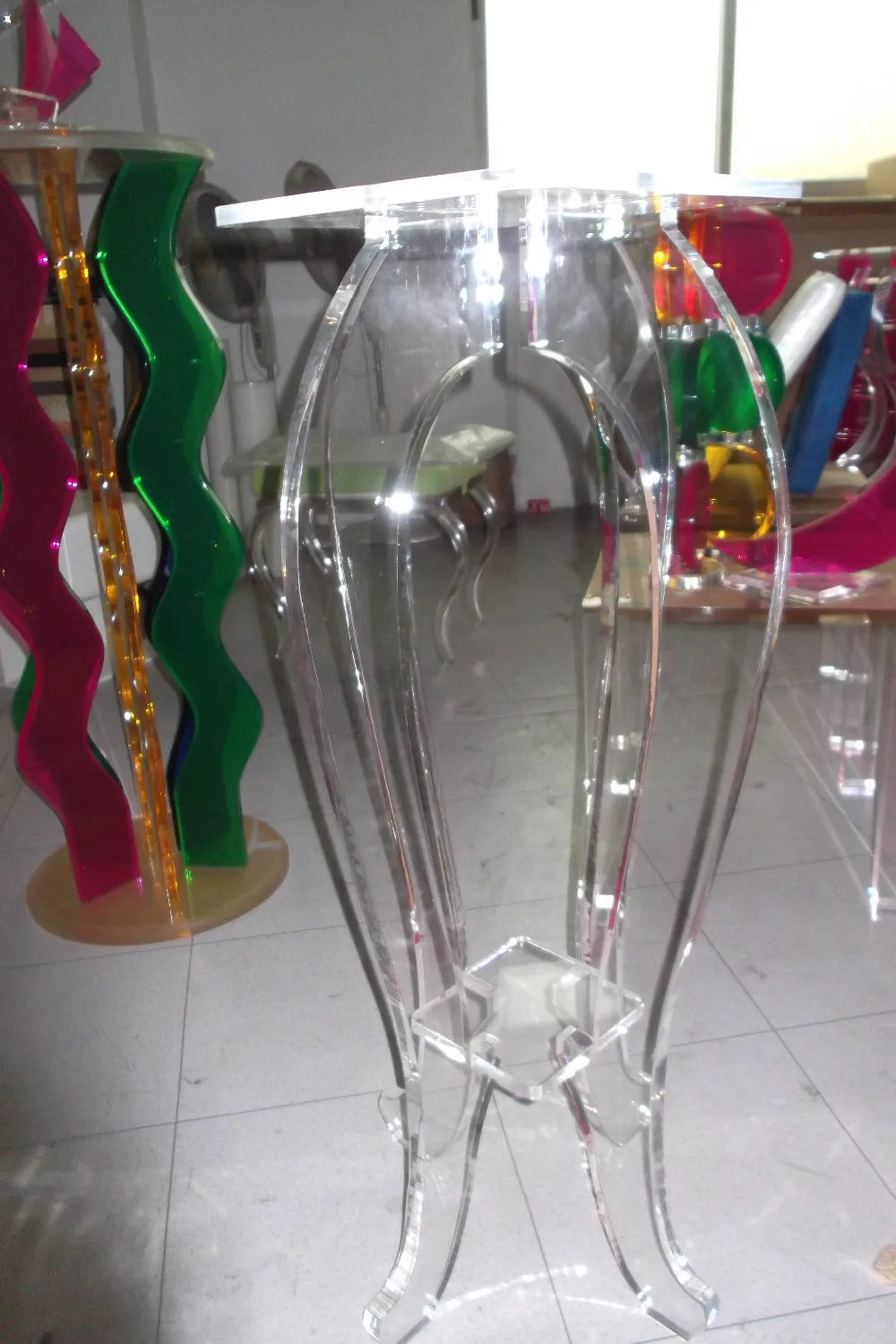 С высокой прозрачности акриловый дисплей lucite столики 3 варианта размера|option| |