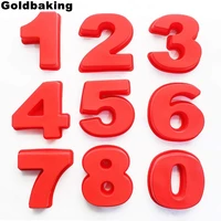 goldbaking 10 inch large silicone number molds 0 9 arabic number cake mold baking mold for birthday cake