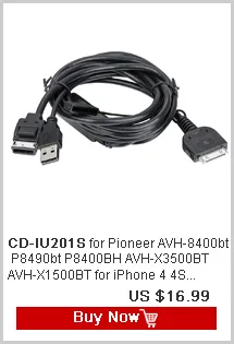 CD-IU201N USB до 30 Pin интерфейс для Pioneer AVIC Z150BH X950BH X850BT appardio стерео соединительный кабель