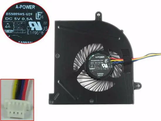 A Мощность BS5005HS U2F1 GS63VR DC 5V 0.5A 4 проводной Сервер вентилятор охлаждения|Кулеры и