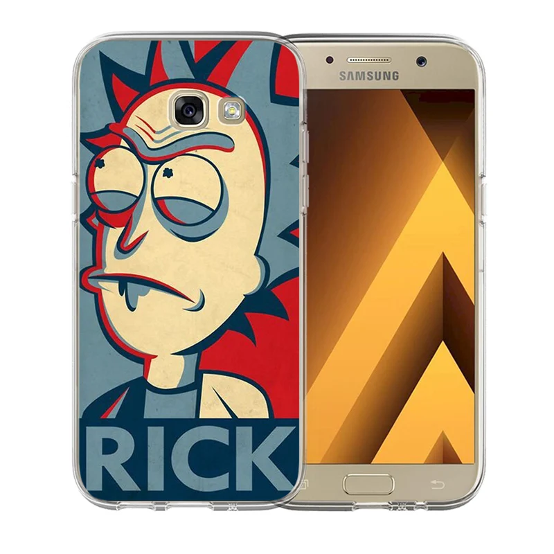 Роскошный чехол для телефона Rick And Morty Samsung Galaxy S6 S7 S8 S9 Edge Plus A3 A5 A7 A8 2015 2016 2017 2018 J3 funda
