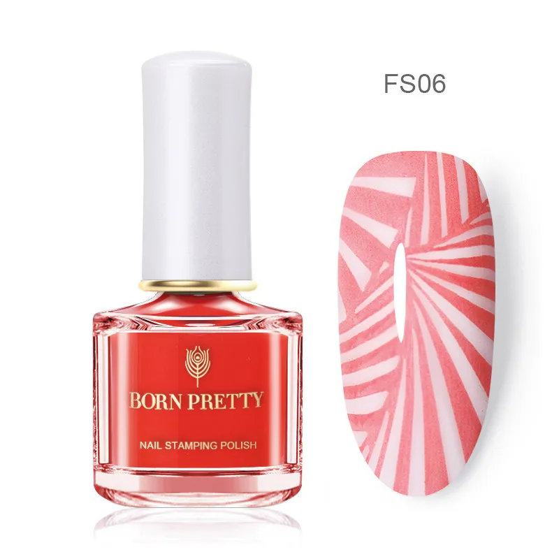 BP-FS06 BORN PRETTY 6 мл неоновые, флюоресцентные штамповки для ногтей зеленый желтый маникюр Лак для ногтей печать конфетный лак для ногтей - Color: BP-FS06