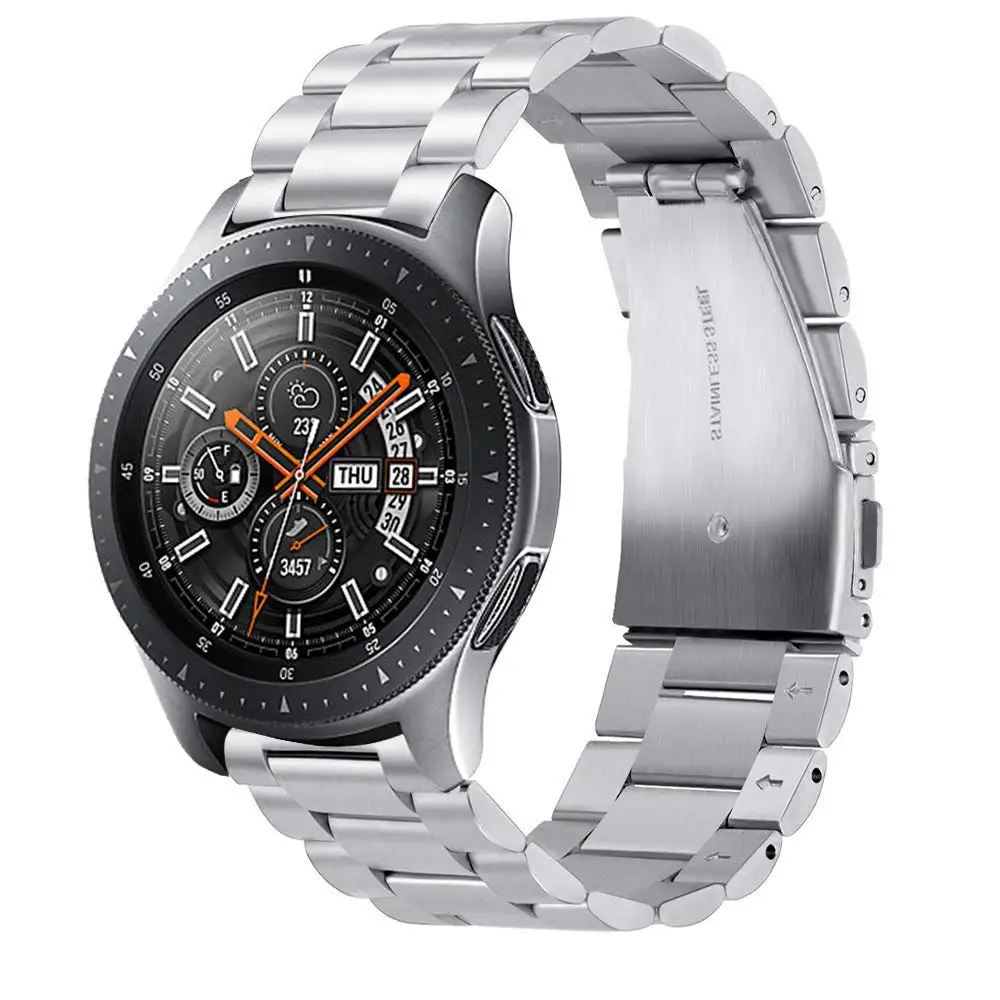 JANSIN металлический сменный ремешок из нержавеющей стали для samsung Galaxy Watch 42 мм 46 мм классический металлический ремешок для часов