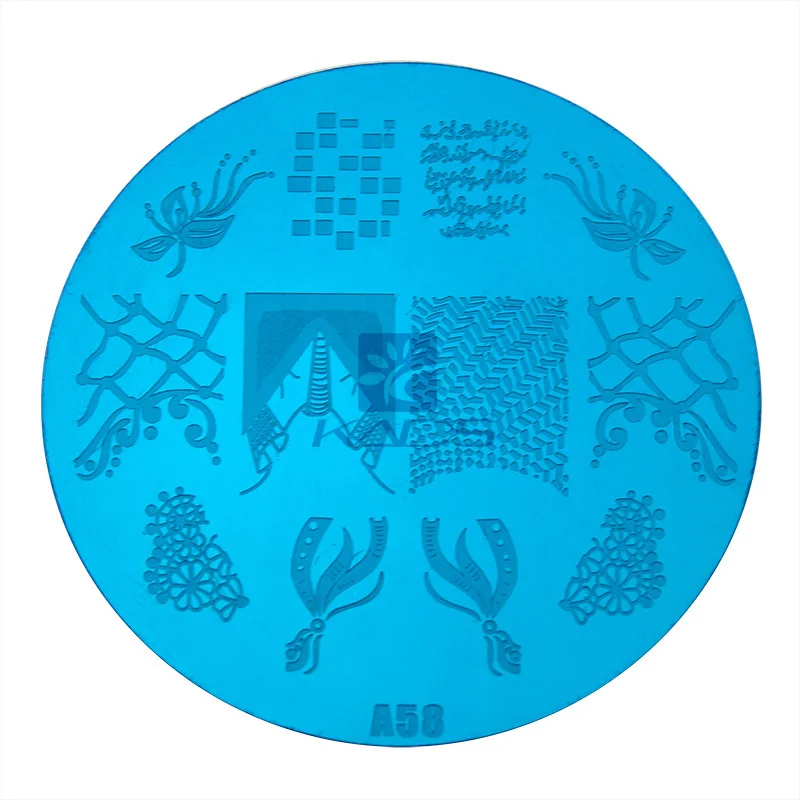 ГОРЯЧИЕ Серии 60 различные Дизайн ногтей Печати Трафарет искусство тиснения