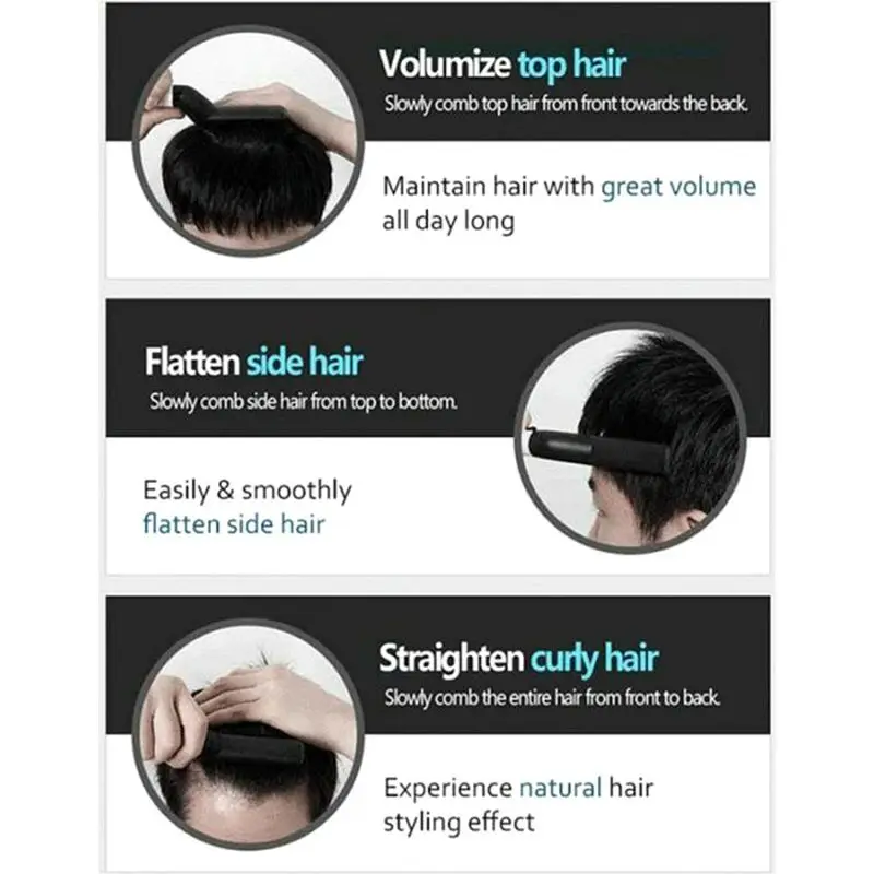 Мужской быстрый выпрямитель для бороды стайлер расческа завивки волос