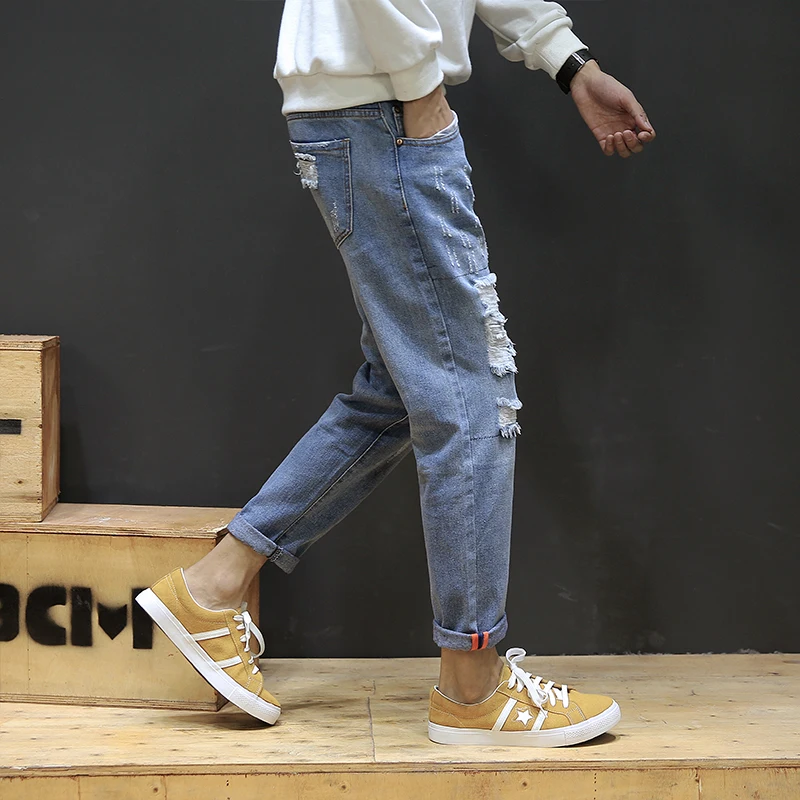 Осень 2017 Новый день краны отверстие в девять точек 28 44 GK12 джинсы P45|jeans jeans|day dayt jeans |