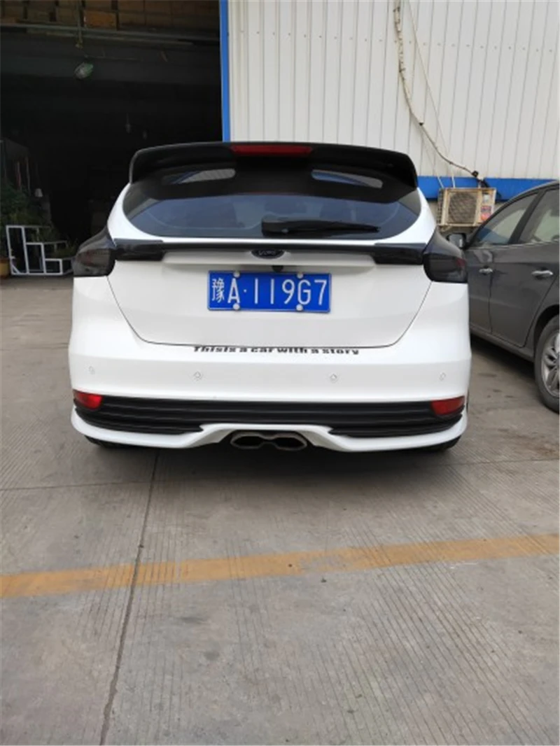 Средний спойлер для Ford focus 2012 2013 год высокое качество ABS спойлер DIY или праймер цвет