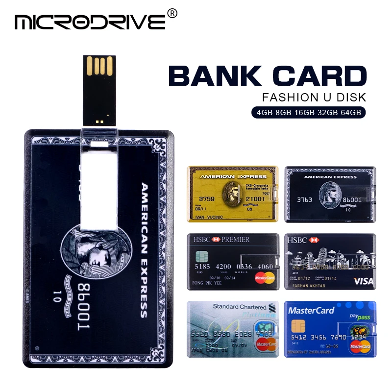 Кредитная карта мастер visa карты HSBC Американский Экспресс USB флэш накопитель