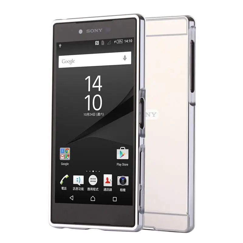 Роскошный Металлический Алюминий для Sony Xperia Z5 premium 5.5 &quotЧехол Съемный + Зеркало