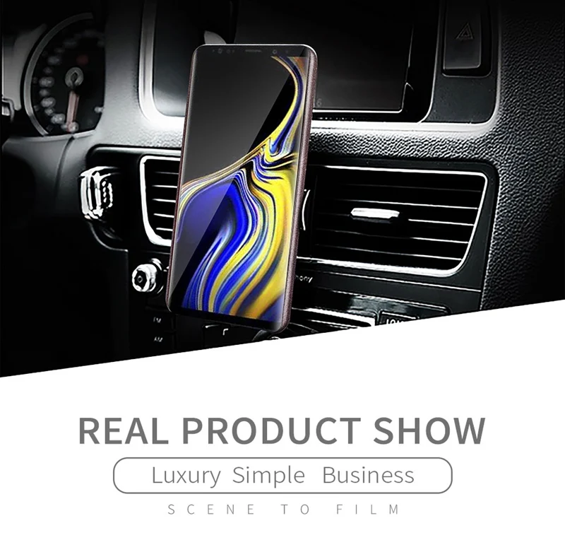Ultra Thin Slim Back Cover Case for Samsung Galaxy Note 9 PU Leather Luxury 360 Shockproof Car Holder |