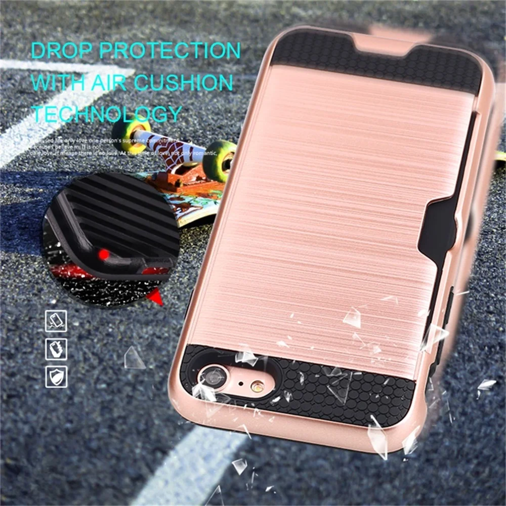Для Apple iPhone 5S 6s 7 случай 2 в 1 жесткий Пластик ТПУ чехол для телефона A1533 A1633 A1660 A1661 Plus