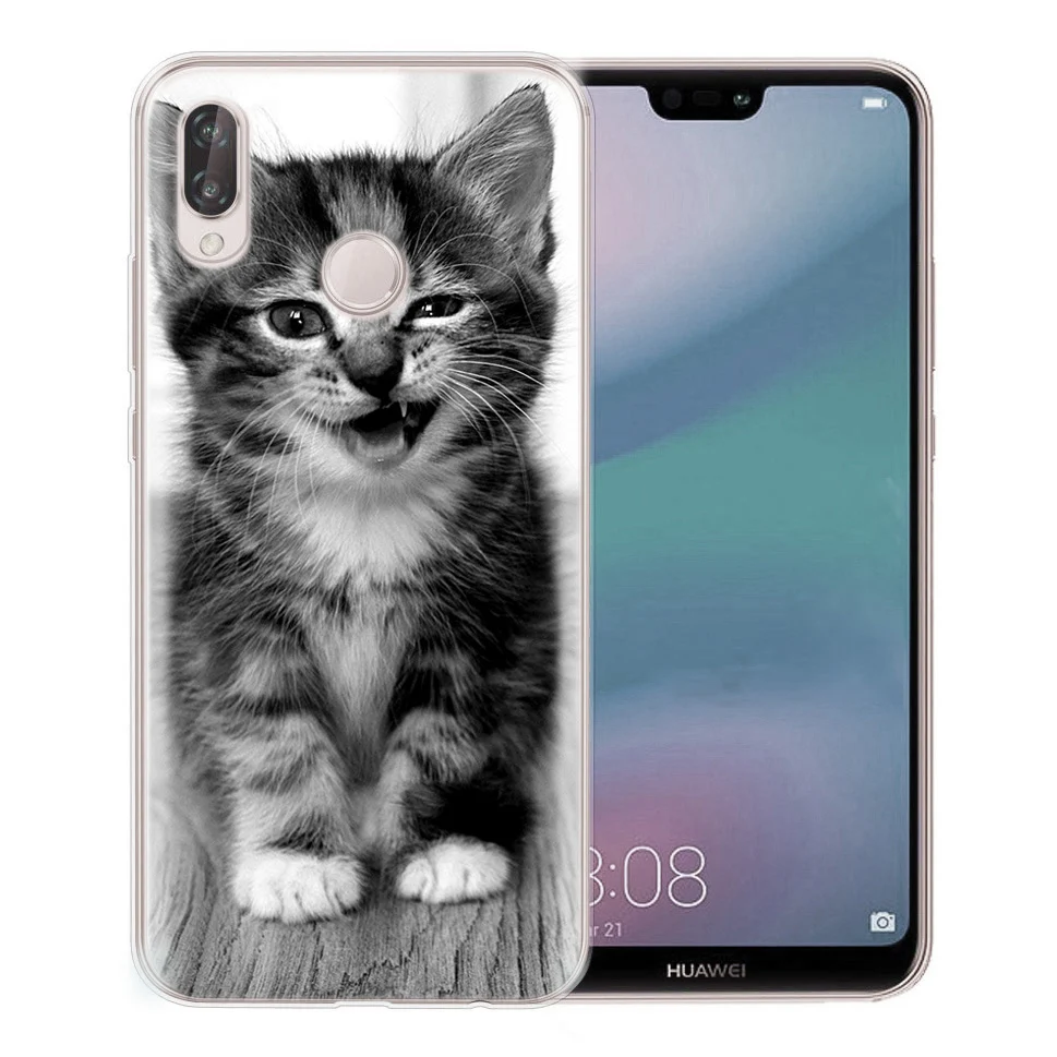 Чехол для Huawei Honor 7A 8A 8X 8C 9 10 Mate 20 P9 P10 lite/P8 Lite Y5 II Nova 3 мягкий чехол из ТПУ с рисунком