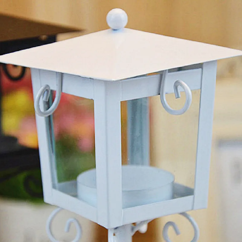 European Retro Street lights Candlestick Classic Iron Glass Candle Holder Lantern Stand VBT09 T15 0.5 | Дом и сад