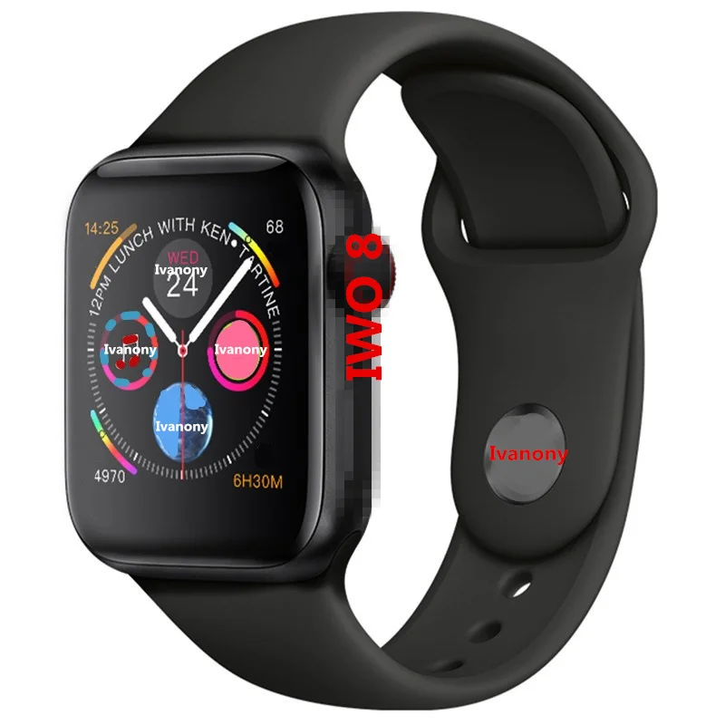 B Bluetooth Смарт-часы IWO 8 Series 4 розовое золото смарт-часы IWO8 relogio для Android samsung телефон для Apple Watch iphone часы - Color: B