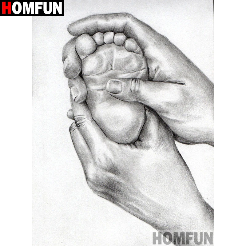 Набор для алмазной вышивки HOMFUN A15622 картина сделай сам из квадратных/круглых