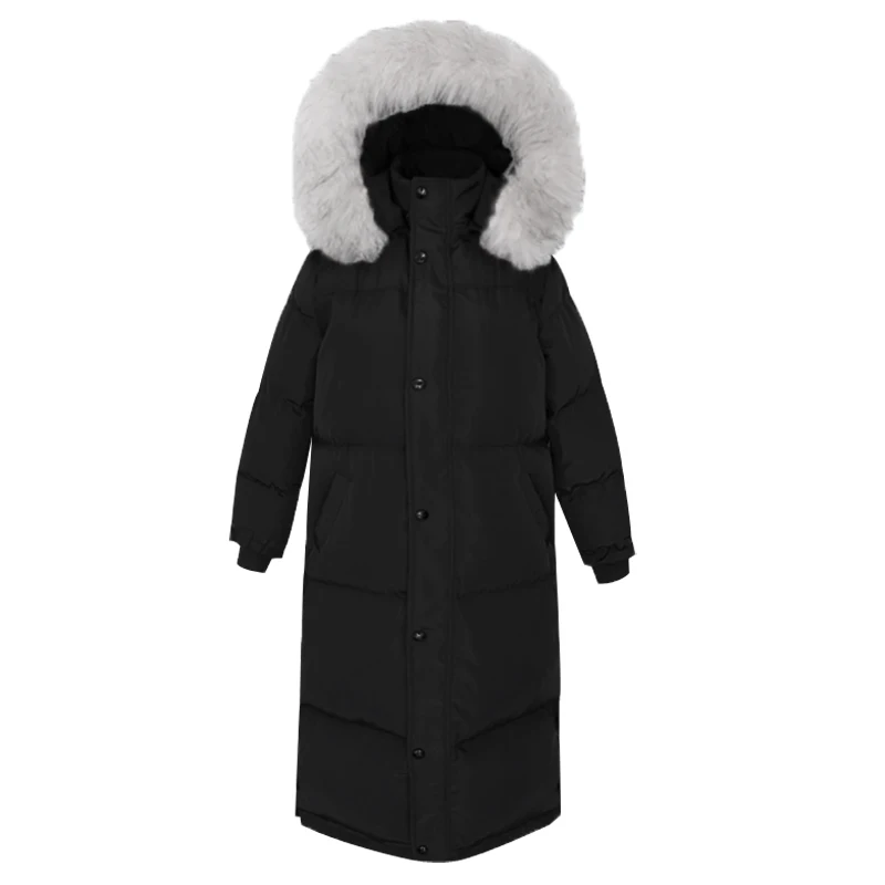 

Jvzkass 2019 new big fur collar cotton coat cotton loose fashion warm hooded ladies long coat thick coat Z274