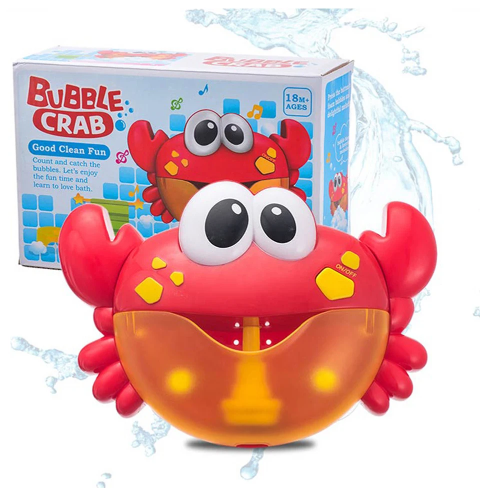 Bubble Crab Игрушки для ванны Детские Игрушки для ванны Bubble крабы забавные для ванны музыкальные игрушки для ванной детские игрушки для купания