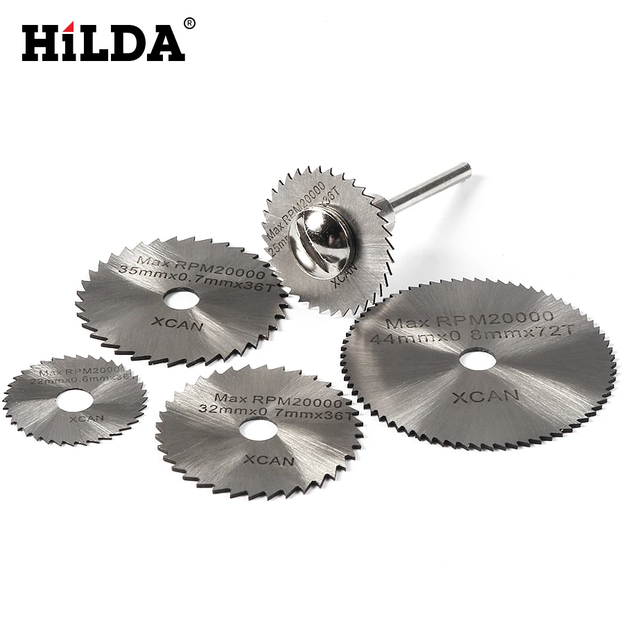 HILDA 5 шт. HSS пилы для Dremel Ratory инструменты дисковые пилы режущие диски оправка среза резак мощность многофункциональный складывающийся набор инструментов