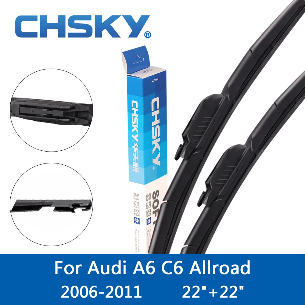 Щетка стеклоочистителя CHSKY для лобового стекла автомобиля Audi A6 C5 C6 C7 Allroad 2002 2003 2004