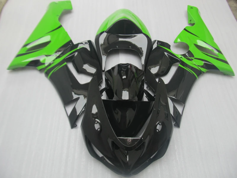 Наборы обтекателей 100% подходит для Kawasaki NINJA ZX 6R 2005 2006 zx6r 05 06 зеленый черный