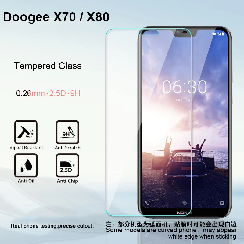 Закаленное стекло Для Doogee X70 защита экрана усиленная Защитная стеклянная пленка