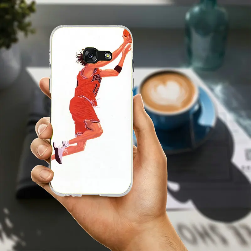 Soft TPU Silicone Cell Phone Cases Bags For Samsung Galaxy J1 J2 J3 J5 J7 A3 A5 A7 2016 2017 Coque Cover Anime Slam Dunk Kuroko | Мобильные
