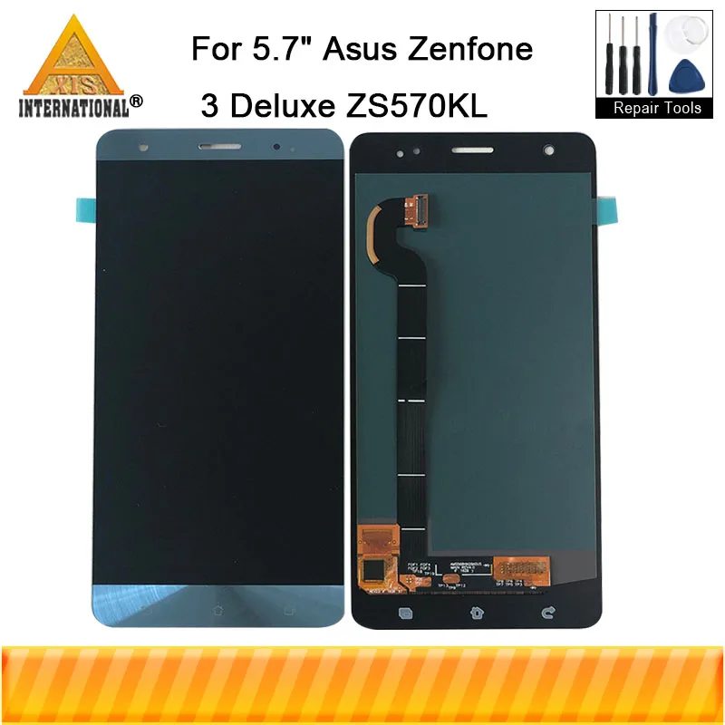 Для 5," Asus Zenfone 3 Deluxe ZS570KL Z016D Z016S Axisinternational ЖК-дисплей+ сенсорная панель дигитайзер для ZS570KL lcd