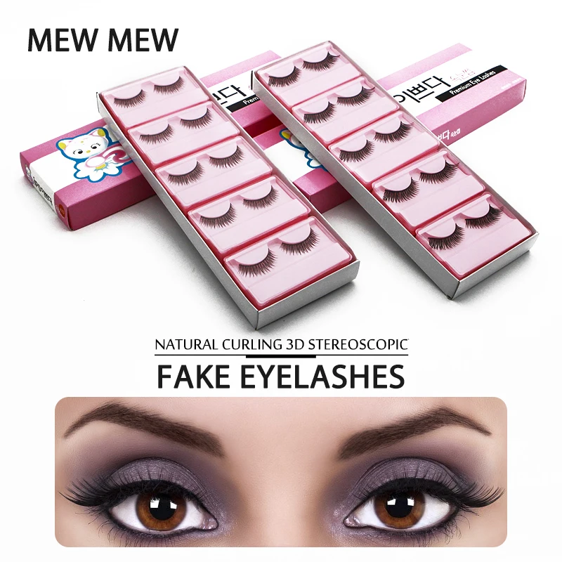 Костюм Mew 10 пар Cilios 3D норки накладные ресницы ручной работы многоразовые
