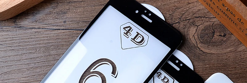 Wangcangli Защитное стекло для iphone 6 4d закаленное защитное стекло для iphone X 8 7 6S plus Защита белый черный красный