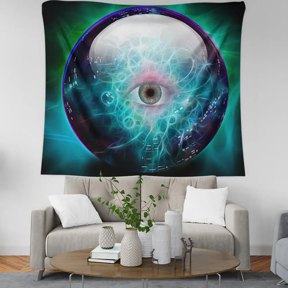 Психоделический настенный гобелен god eye лист из полиэстера Настенная ткань