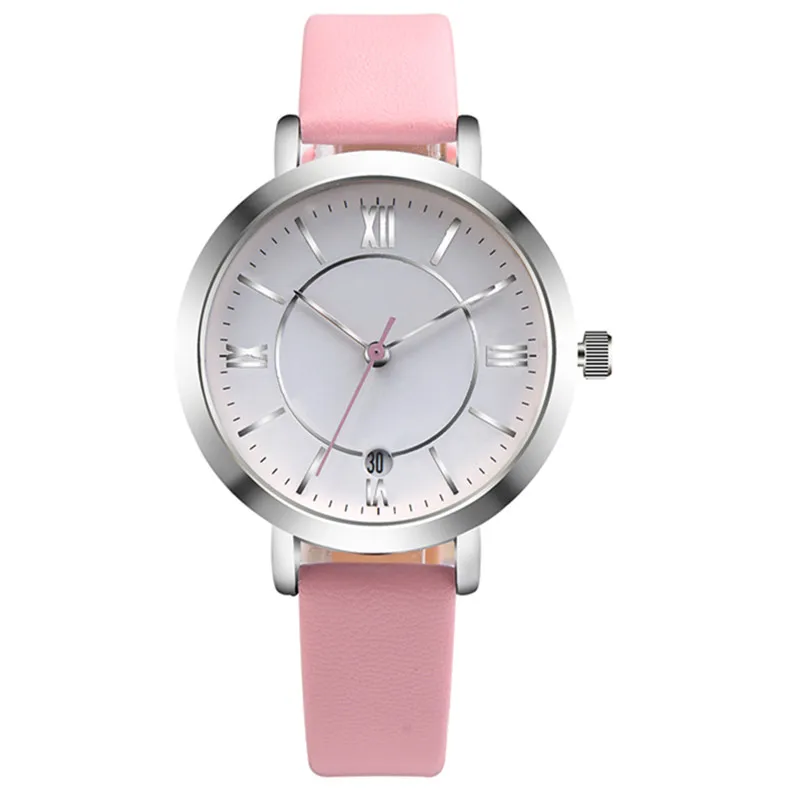 Женские кварцевые наручные часы с календарем 100 шт./лот | Наручные