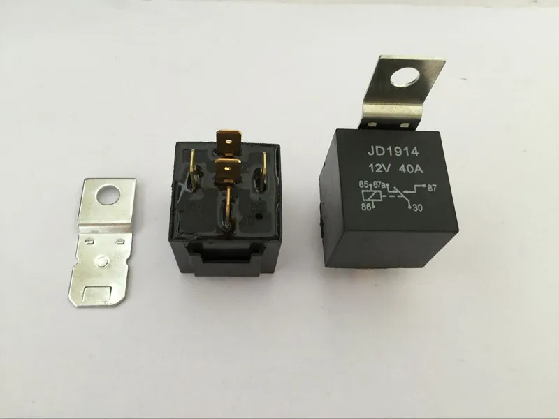 

10 шт., автомобильное реле, фотомагнитола, 40 А, JD1914, 12 В, TAIMING DIP5