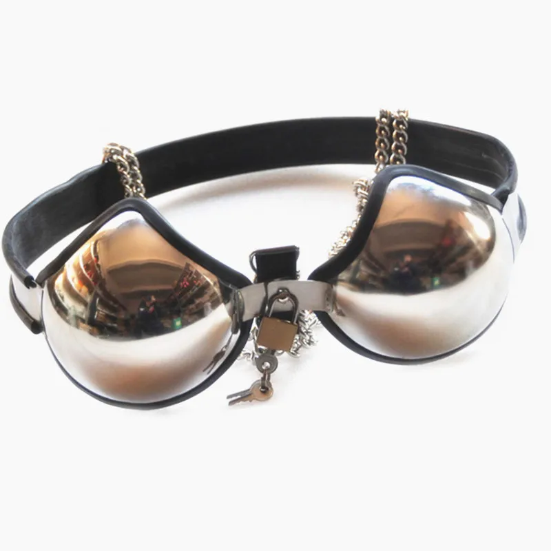 Женский бюстгальтер из нержавеющей стали для пояса целомудрия секс-игрушки