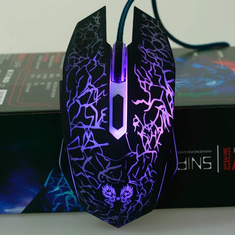 Light-emitting mouse Computer Game Mouse 6Keys USB Wireless Gaming Optical 2.4G WIFI For Gamer | Компьютеры и офис
