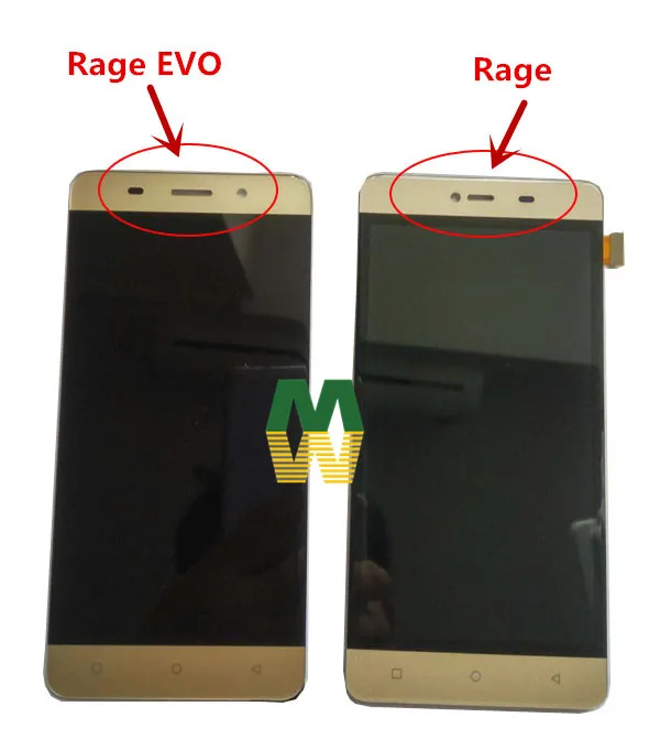 Высококачественный 1 шт./Лот ЖК дисплей Power Rage EVO с сенсорным экраном в сборе